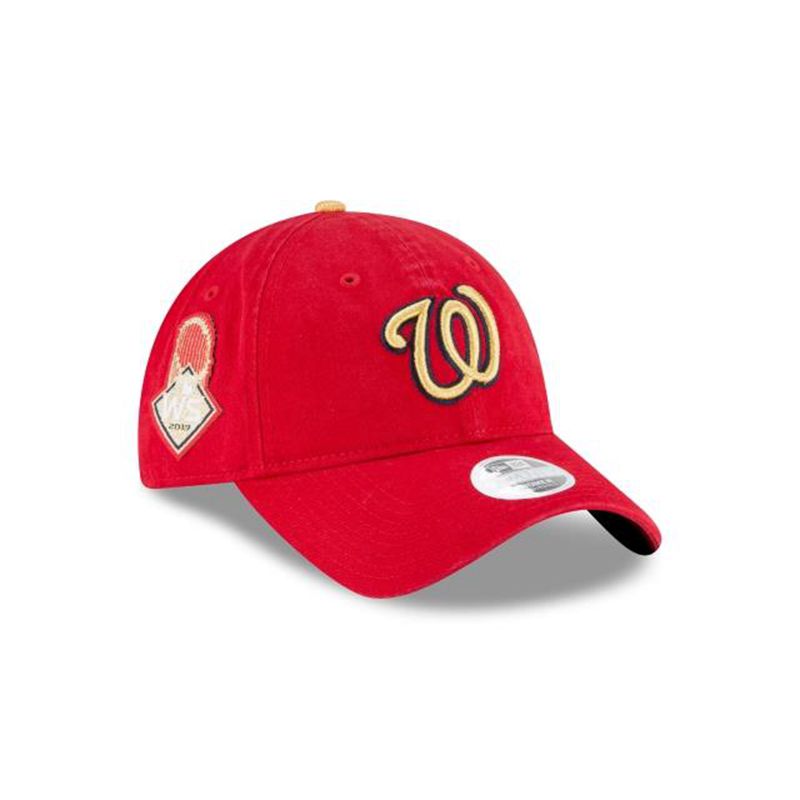 MLB Washington Nationals Gold Collection 9Twenty Adjustable (ZPY9225) - Red New Era Caps